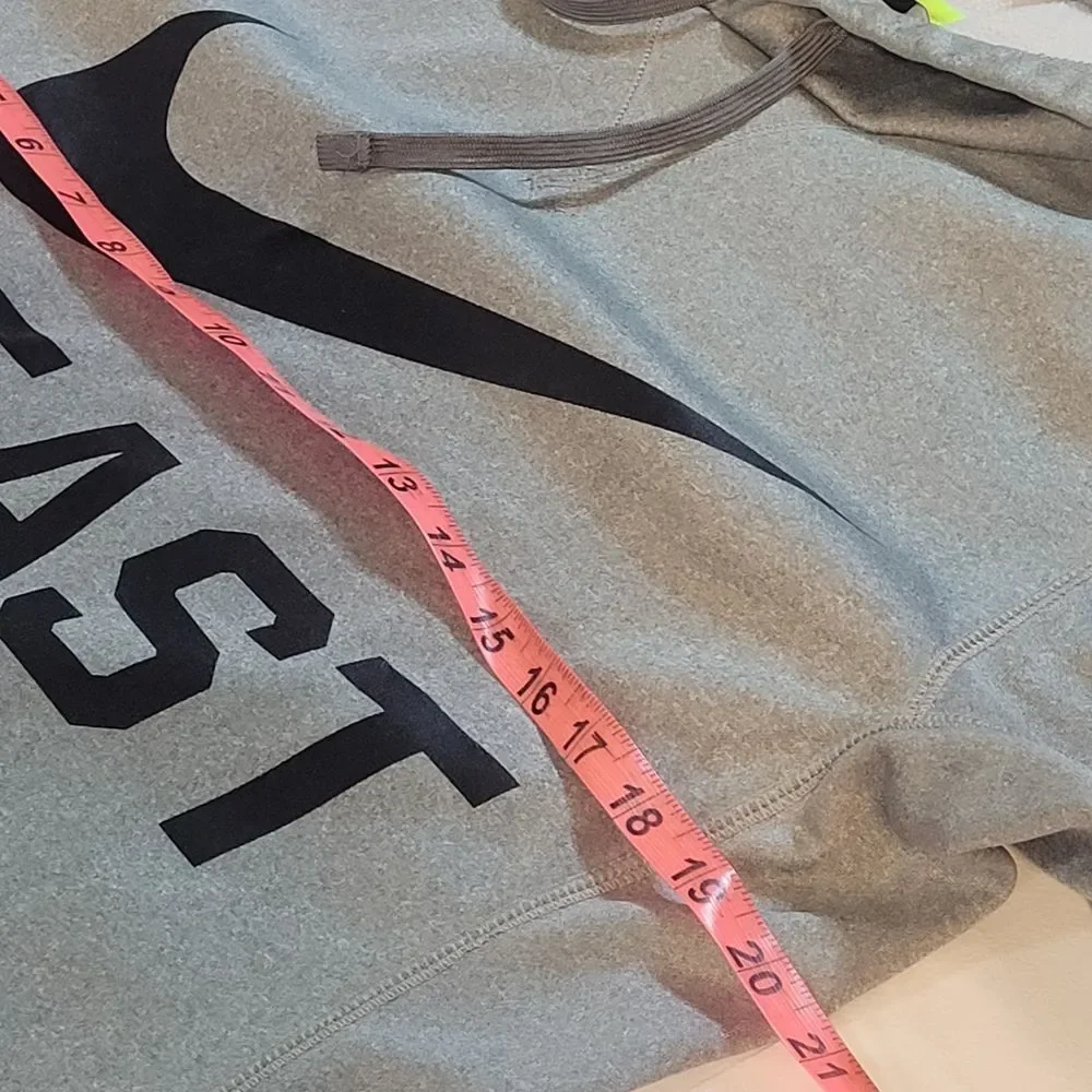 Nike Gray 'BEAST' Pullover Hoodie with Black Logo